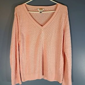 Talbots Pima cotton cable knit sweater